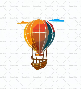 Reisender Heißluftballon